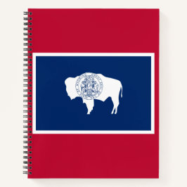 Wyoming-Flagge Notizblock