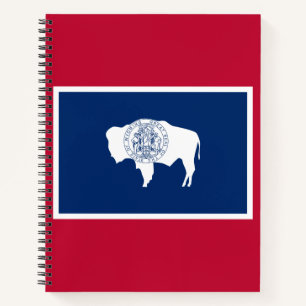 Wyoming-Flagge Notizblock