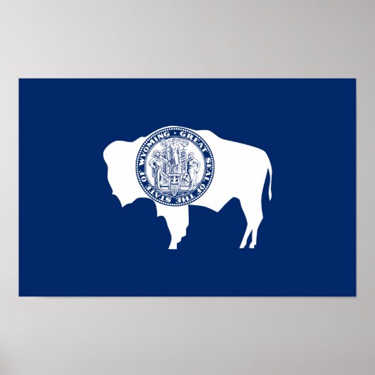 Wyoming-Flagge Poster (Vorne)