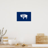 Wyoming-Flagge Poster (Küche)