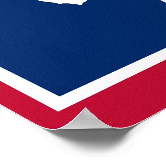 Wyoming-Flagge Poster (Ecke)