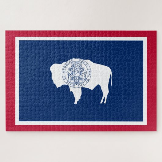 Wyoming-Flagge Puzzle (Horizontal)