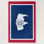 Wyoming-Flagge Puzzle (Vertikal)