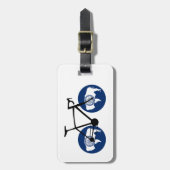 Wyoming-Flagge Radfahren Gepäckanhänger (Vorderseite vertikal)