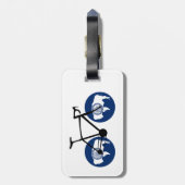 Wyoming-Flagge Radfahren Gepäckanhänger (Rückseite vertikal)