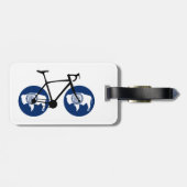 Wyoming-Flagge Radfahren Gepäckanhänger (Rückseite horizontal)