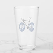 Wyoming-Flagge Radfahren Glas (Rückseite)