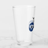 Wyoming-Flagge Radfahren Glas (Rechts)