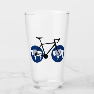 Wyoming-Flagge Radfahren Glas