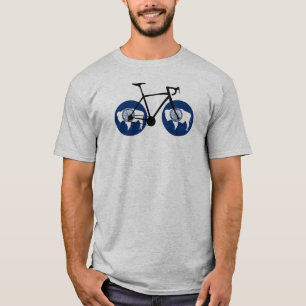Wyoming-Flagge Radfahren T-Shirt