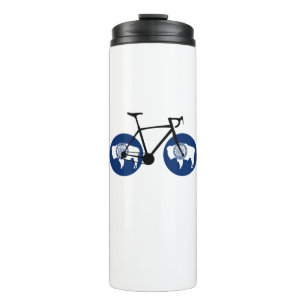 Wyoming-Flagge Radfahren Thermosbecher