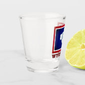 Wyoming-Flagge Schnapsglas (Links)