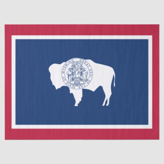 Wyoming-Flagge Seidenpapier (Vorderseite)