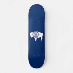Wyoming-Flagge Skateboard