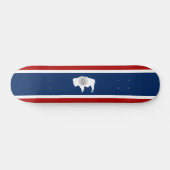 Wyoming-Flagge Skateboard (Horizontal)