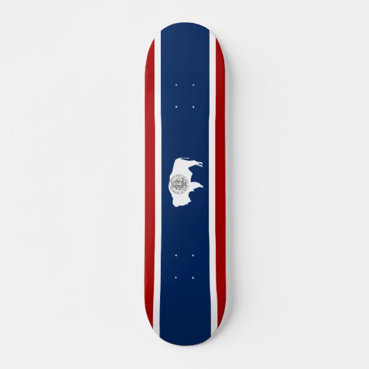 Wyoming-Flagge Skateboard (Vorne)