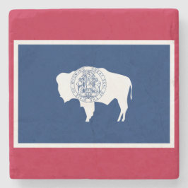 Wyoming-Flagge Steinuntersetzer
