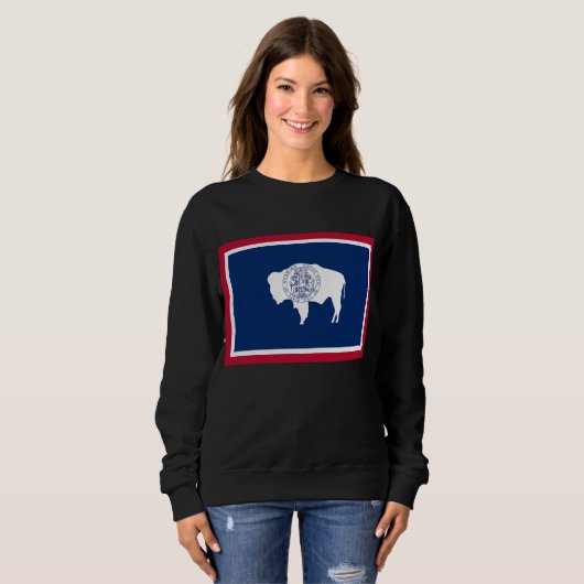 Wyoming-Flagge Sweatshirt (Vorne ganz)