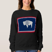 Wyoming-Flagge Sweatshirt (Vorderseite)