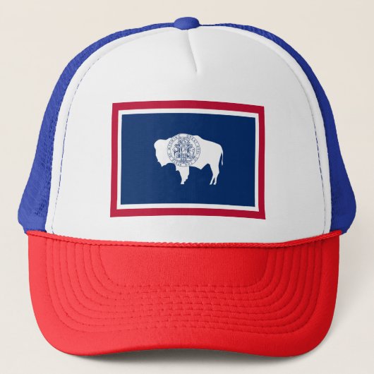 Wyoming-Flagge Truckerkappe (Vorderseite)