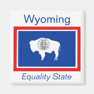 Wyoming-Flaggen-Magnet Magnet