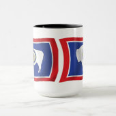 Wyoming-Flaggen-Tasse Tasse (Zentrum)