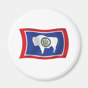 Wyoming-Flaggenmagnet Magnet