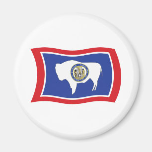Wyoming-Flaggenmagnet Magnet