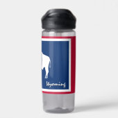 Wyoming Flasche, patriotische Wyoming Flag Trinkflasche (Rückseite)