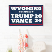 Wyoming for Trump Vance 2024 Banner (Insitu)