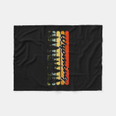 Wyoming Forest Sunset Trees Cabin Theme Souvenir Fleecedecke (Vorderseite (Horizontal))