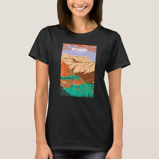 Wyoming Fossil Butte National Monument Adventure C T-Shirt (Vorderseite)