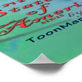Wyoming Fun Map Poster (Ecke)