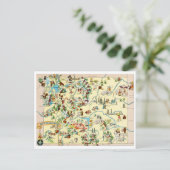 Wyoming Funny Postcard Postkarte (Stehend Vorderseite)