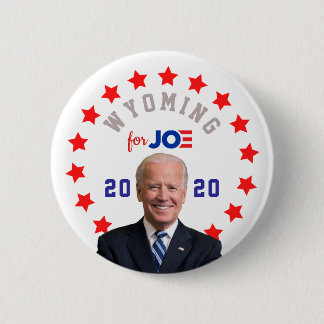 WYOMING für die Präsidentschaftswahlen von Joe Bid Button