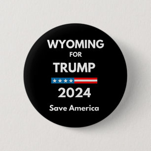Wyoming für Trump Präsident Wahl Republikaner Button