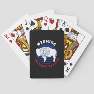 WYOMING-GLEICHHEITSSTAATSFLAGGE SPIELKARTEN