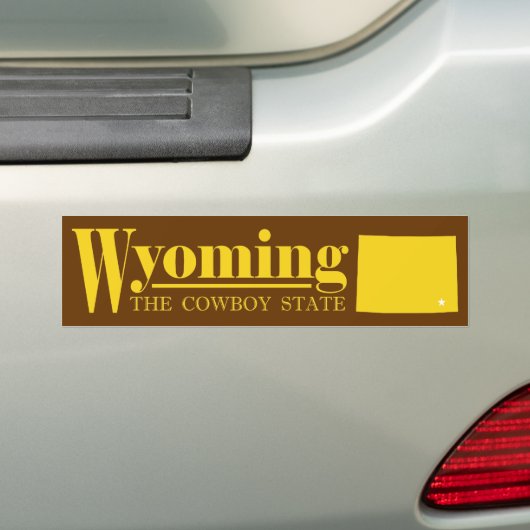 Wyoming Gold Autoaufkleber (Auf Auto)