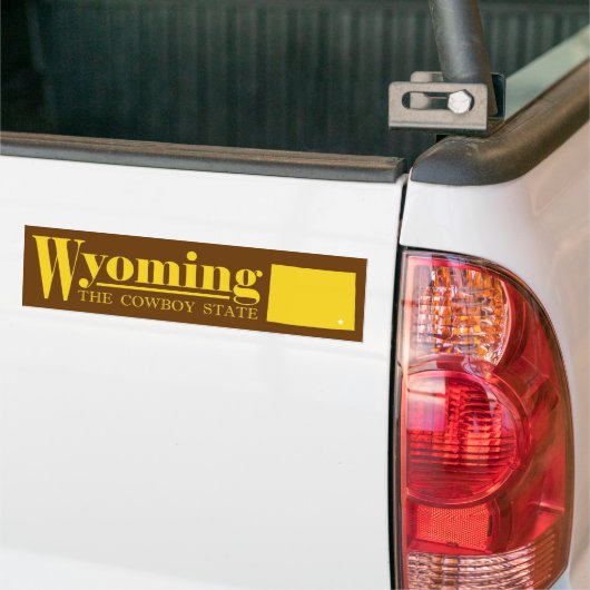 Wyoming Gold Autoaufkleber (Auf Lkw)