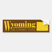Wyoming Gold Autoaufkleber (Vorne)