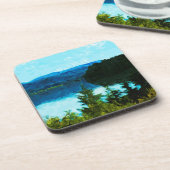 Wyoming Grand Teton Mountains Abstrakt Getränkeuntersetzer (Linke Seite)