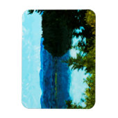 Wyoming Grand Teton Mountains Abstrakt Magnet (Vertikal)