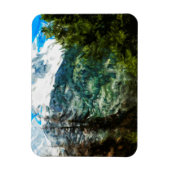 Wyoming Grand Teton Mountains Abstrakt Magnet (Vertikal)