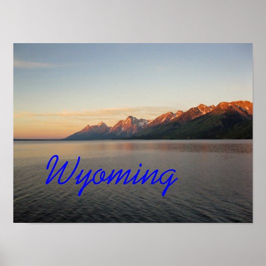 Wyoming Grand Teton Mountains Poster (Vorne)