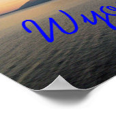 Wyoming Grand Teton Mountains Poster (Ecke)