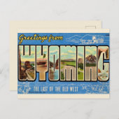Wyoming Greetings Postcard Postkarte (Vorne/Hinten)