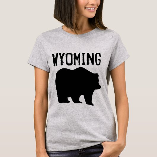 WYOMING GRIZZLY BEAR T - Shirt (Vorderseite)