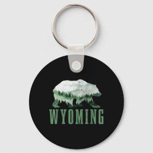 Wyoming Grizzlybär Natur Wandern Camping Wanderer Schlüsselanhänger