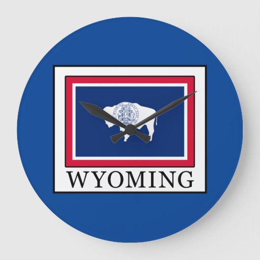 Wyoming Große Wanduhr (Vorderseite)