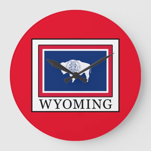 Wyoming Große Wanduhr (Vorderseite)